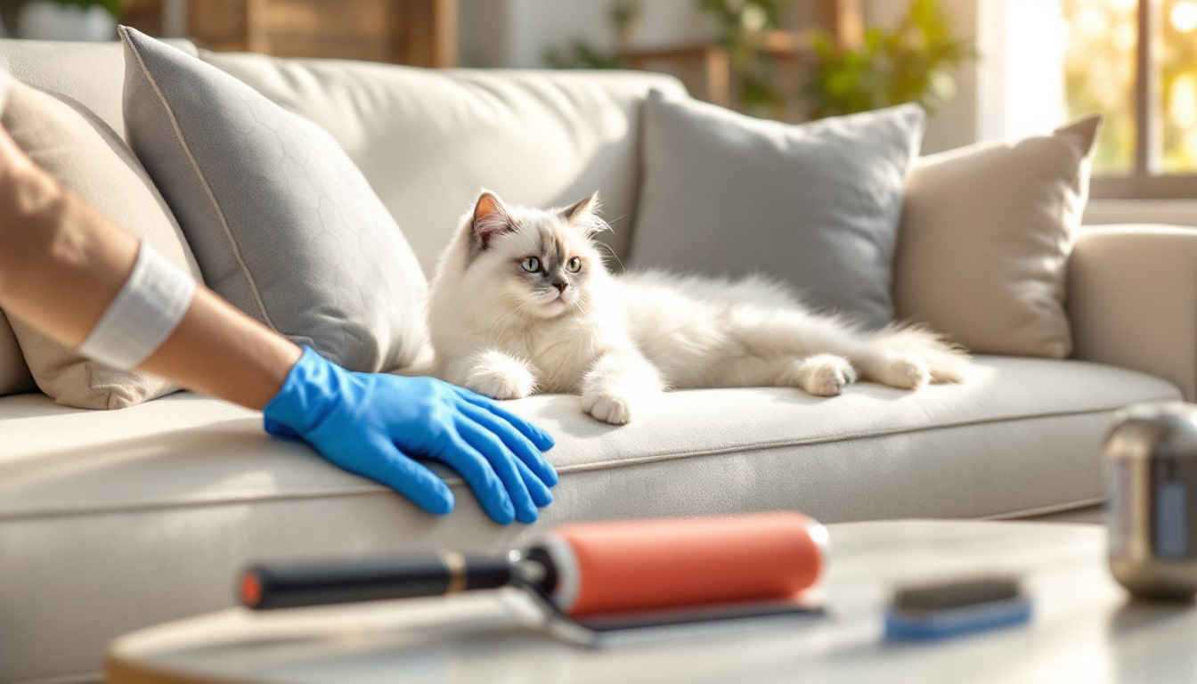 discover simple and effective tricks to easily remove pet hair from your furniture. keep your home fur-free with these effortless solutions that save you time and effort.